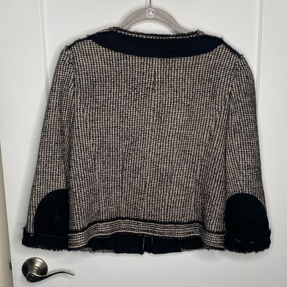 FINAL SALE Ann Taylor Wool Blend Tweed Bolero Blazer Jacket Women’s Size 6 - Picture 7 of 9